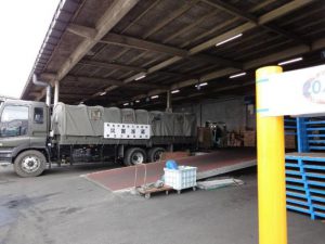 東日本大震災における宮城県物流拠点倉庫2